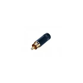   REAN NYS352BG RCA dugó fekete fémházzal, aranyozott érintkezővel, 7,2 mm átmérőjű kábelhez