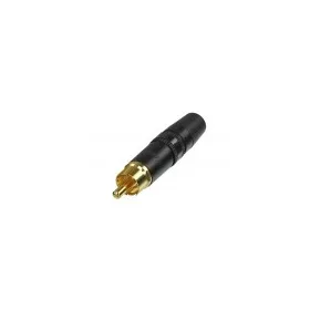 REAN NYS3730 RCA dugó, aranyozott, fekete