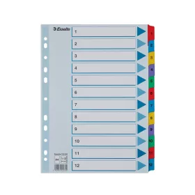   Elválasztólap, A4, regiszteres 1-12 laminált karton fülek 100162 Esselte