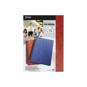   Hátlap, A4, 250 g. matt bőrhatású 100 db/csomag, Fornax, piros