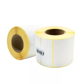   Etikett címke thermo, 43x58mm, tekercses, 600 címke/tekercs fehér