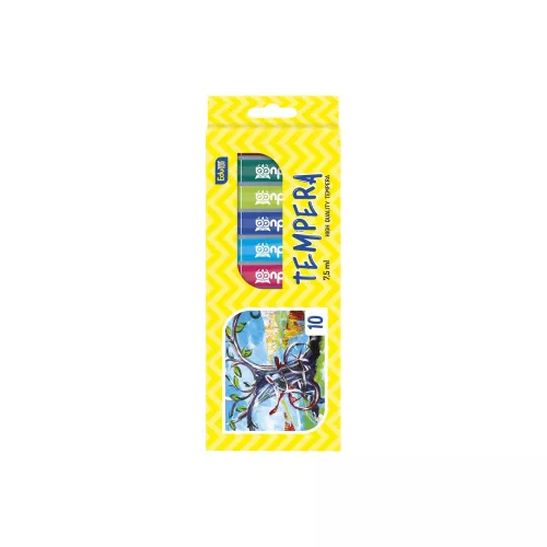 Tempera 10x7,5ml, készlet, Educa karton dobozban