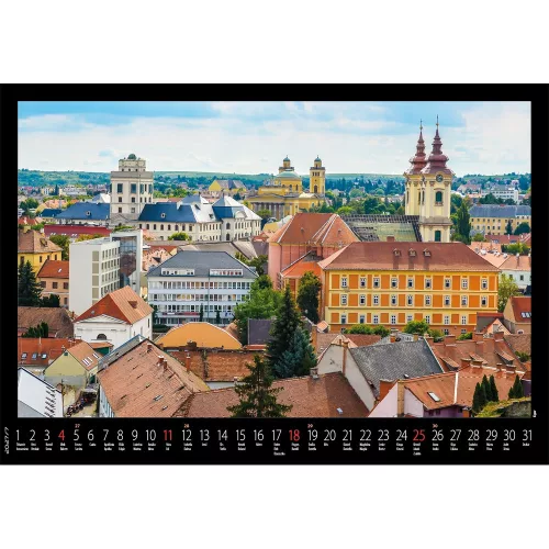 Falinaptár képes 460x320mm, Magyarország Realsystem 2027.