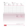 Zsebnaptár fekvő Standard, fehér lapokkal fekete Realsystem 2027.