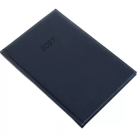   Határidőnapló Bolero B/5, heti krémszínű lapokkal kék Realsystem 2027.