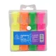 Szövegkiemelő lapos testű készlet, Bluering®, 4 klf. szín