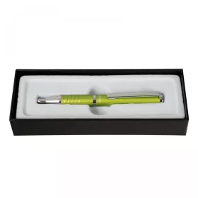   Golyóstoll metál teazöld test, Zebra SLF1, írásszín kék