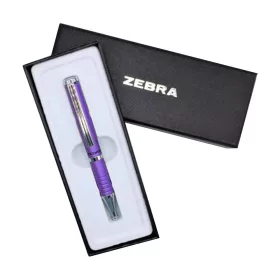 Golyóstoll metál lila test, Zebra SLF1, írásszín kék