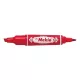 Alkoholos marker Zebra HI MCKIE piros