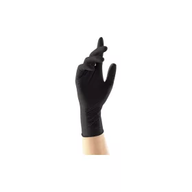   Gumikesztyű nitril púdermentes L 100 db/doboz, GMT Super Gloves fekete