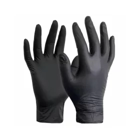   Gumikesztyű nitril púdermentes XL 100 db/doboz GMT Super Gloves fekete