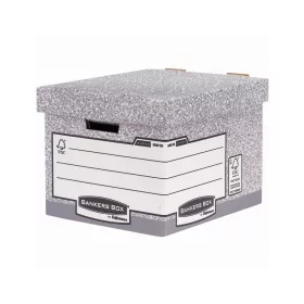   Archiváló konténer, karton, standard, Fellowes® Bankers Box System, 10 db/csomag,