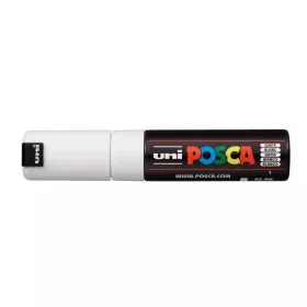 Dekormarker 8mm, Uni Posca PC-8K fehér