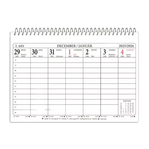 Asztali naptár TA-23 2026.