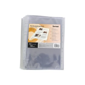   Genotherm lefűzhető A4, 100 micron, víztiszta Fornax 100 dbcsomag,