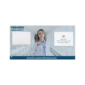   Fehértábla mágneses alukeretes,zománcozott,antimikrobiális 90x120cm,ValueLine SC3803 Franken