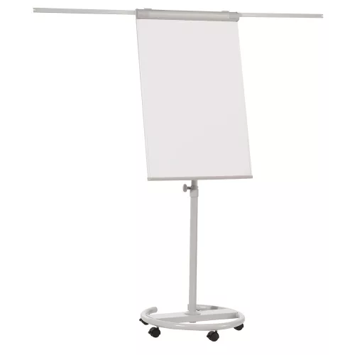 Flipchart tábla mobil 68x105cm, mágneses, 2 db segédkarral, 5 görgős Premium line  F2400/N Franken