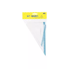   Vonalzókészlet, háromszög 13 cm és 18cm, ( 45°/60° ) 2 db/bliszter Educa