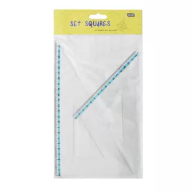   Vonalzókészlet, háromszög 16 cm és 24cm, ( 45°/60° ) 2 db/bliszter Educa