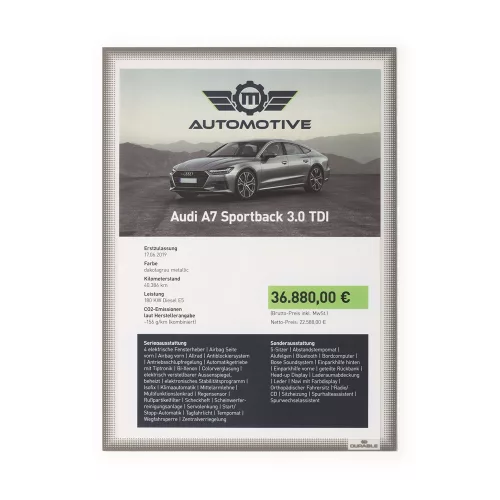 Információs tasak A4, statikus rögzítés Durable 5 db/csomag,