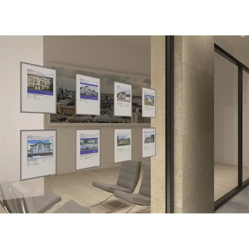 Információs tasak A4, statikus rögzítés Durable 5 db/csomag,