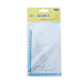   Vonalzókészlet, háromszög 10 cm és 14cm, ( 45°/60° ) 2 db/bliszter Educa