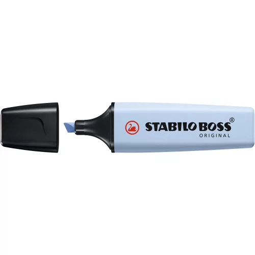 Szövegkiemelő 2-5mm, vágott hegyű, STABILO Boss original 70/111 pastel ködös kék