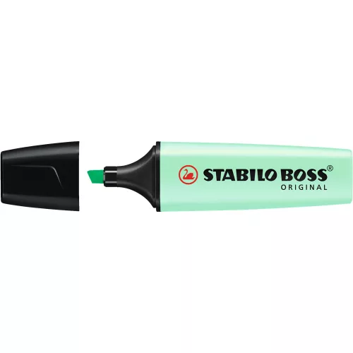 Szövegkiemelő 2-5mm, vágott hegyű, STABILO Boss original 70/116 pastel menta