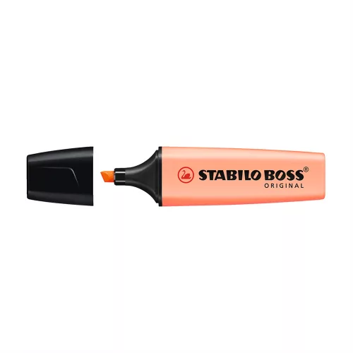 Szövegkiemelő 2-5mm, vágott hegyű, STABILO Boss original Pastel barack