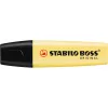 Szövegkiemelő 2-5mm, vágott hegyű, STABILO Boss original Pastel vanília
