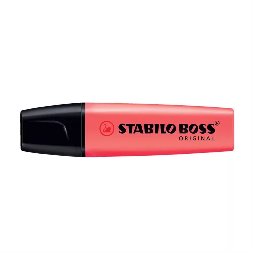 Szövegkiemelő 2-5mm, vágott hegyű, STABILO Boss original 70/40 piros