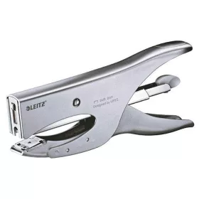   Tűzőgép, 40lap 24/6 és 24/8 hátultöltős 5549 Leitz ezüst