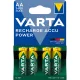 Elem tölthető akku AA ceruza 2600 mAH Power 4 db/csomag, Varta