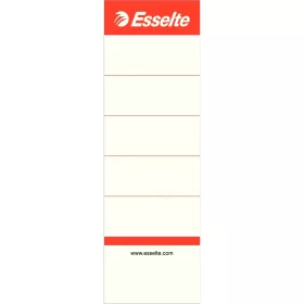   Cserecímke iratrendezőhöz, kétoldalas 50x158mm, Esselte fehér 10 db/csom