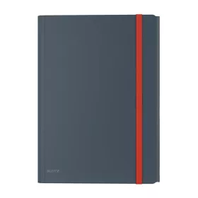 Gumis mappa A4, PP Extra tasakkal Leitz Cosy bársonyszürke