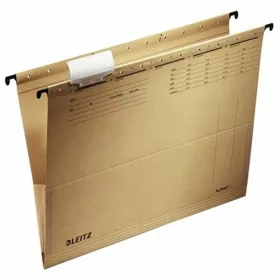   Függőmappa A4, karton oldalt zárt, oldalvédelemmel Leitz Alpha natúr