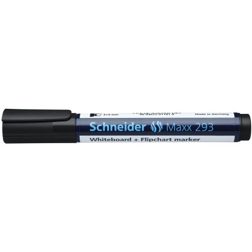 Tábla- és flipchart marker 2-5mm, vágott végű Schneider Maxx 293 fekete