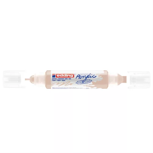 Akril marker 2-3mm, és 5-10mm, 3D kétvégű Edding 5400 bézs