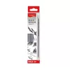 Grafitceruza HB, radíros, háromszögletű 12 db/bliszter Keyroad Black