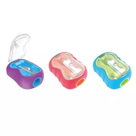   Hegyező 1 lyukú fedeles 2 db/bliszter Keyroad Seed vegyes színek