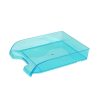 Irattálca műanyag 550 extra széles 345x270x67mm, Bluering®, áttetsző kék