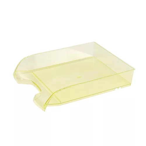 Irattálca műanyag 550 extra széles 345x270x67mm, Bluering®, áttetsző sárga