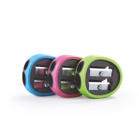   Hegyező 2 lyukú 24 db/display Keyroad Rubber vegyes színek