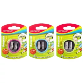 Hegyező 2 lyukú Keyroad Rubber vegyes színek