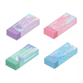   Radír, PVC mentes 2 db/bliszter Keyroad Pastel Color vegyes színek