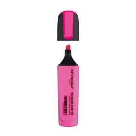   Szövegkiemelő vágott hegyű, lapos test Keyroad Fluo neon rózsaszín