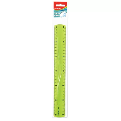 Vonalzó 30 cm, flexibilis Keyroad vegyes színek