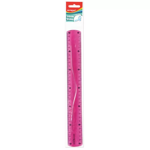 Vonalzó 30 cm, flexibilis Keyroad vegyes színek
