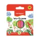 Zsírkréta készlet 8x90 mm 24 db/bliszter Keyroad Wax Crayon vegyes színek