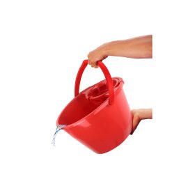   Felmosó vödör 11 literes ovális csavaró kosárral piros Bonus_B186